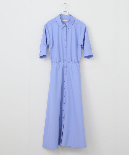 plage（プラージュ）の「Shirt hang ワンピース（シャツワンピース・レディース・サックスブルー/ベージュ・36/38）」の2枚目の写真