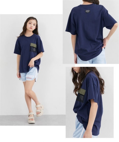 個性派 Tシャツ BIGポケット カジュアル ルーズスタイル ２色 セール】 胸ポケット付 半袖Tシャツ （Tシャツ