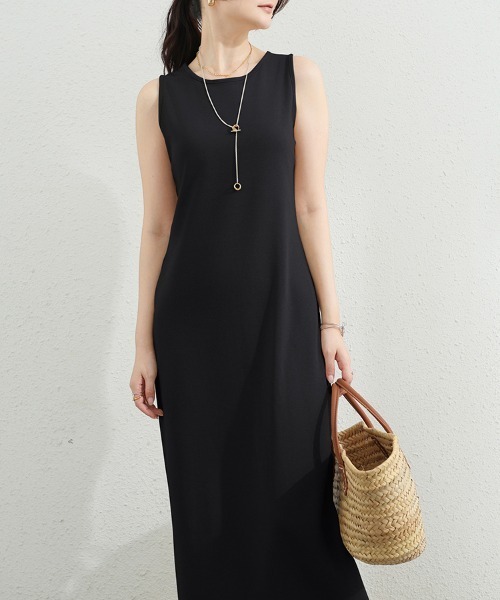 ReRe(リリ)の「選べる2TYPEシンプルワンピース(ワンピース・レディース・ブラック系その他/ベージュ系その他3/ブラック系その他3/グレー系その他6/ブラック/グレー系その他/ブラック系その他2/ベージュ系その他/ライトグレー/ベージュ系その他2/ベージュ/ダークグレー/グレー系その他4/グレー系その他2/グレー系その他3/グレー系その他5・MEDIUM)」の3枚目の写真
