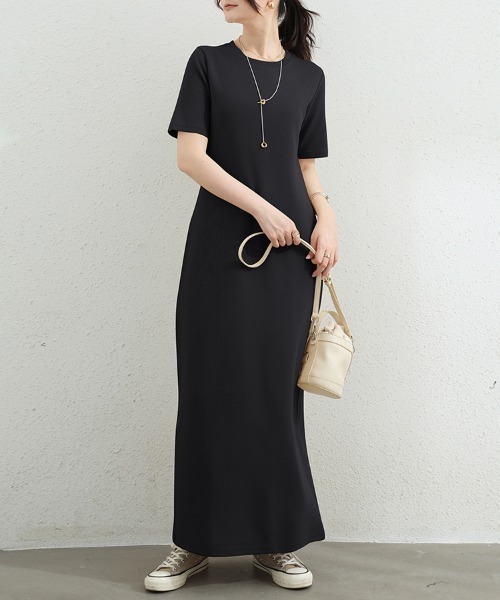 ReRe(リリ)の「選べる2TYPEシンプルワンピース(ワンピース・レディース・ブラック系その他/ベージュ系その他3/ブラック系その他3/グレー系その他6/ブラック/グレー系その他/ブラック系その他2/ベージュ系その他/ライトグレー/ベージュ系その他2/ベージュ/ダークグレー/グレー系その他4/グレー系その他2/グレー系その他3/グレー系その他5・MEDIUM)」の4枚目の写真