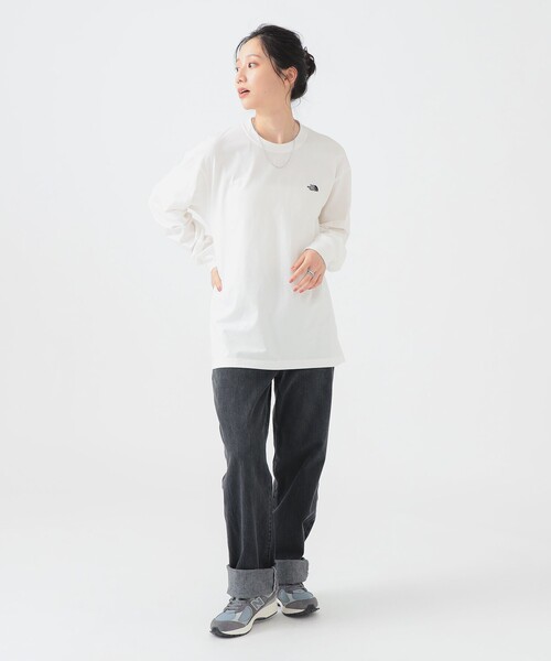 THE NORTH FACE(ザノースフェイス)の「【吸汗速乾】THE NORTH FACE / ロングスリーブ フラッシュドライ ヌプシ コットンティー(S~M)NT32535(Tシャツ/カットソー・レディース・オフホワイト/グレー・MEDIUM/SMALL)」の12枚目の写真