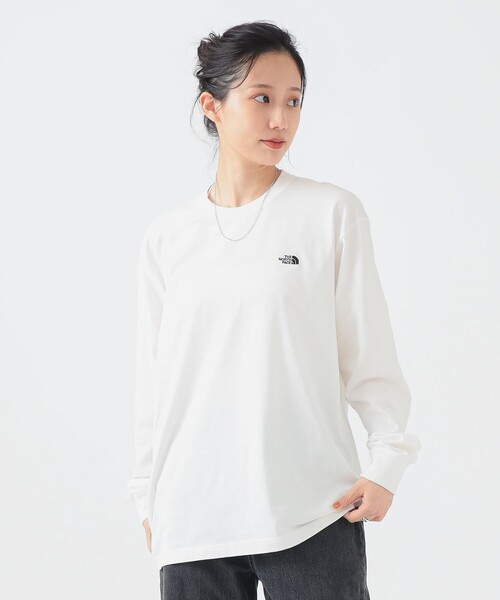 THE NORTH FACE(ザノースフェイス)の「【吸汗速乾】THE NORTH FACE / ロングスリーブ フラッシュドライ ヌプシ コットンティー(S~M)NT32535(Tシャツ/カットソー・レディース・オフホワイト/グレー・MEDIUM/SMALL)」の13枚目の写真