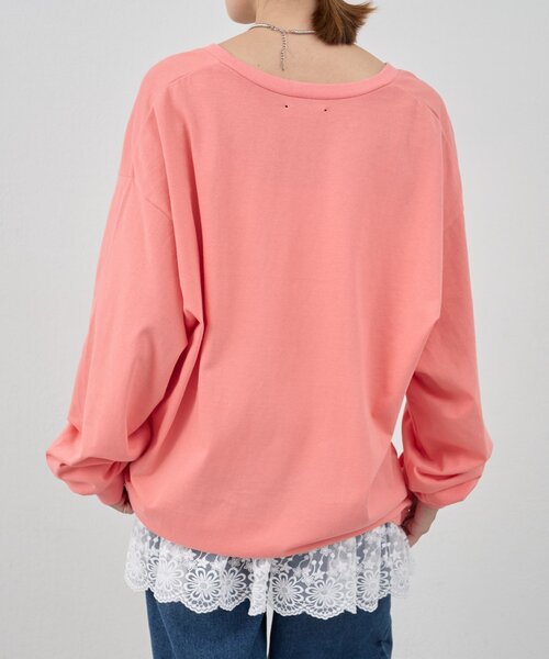 SHENERY（シーナリー）の「《レイヤードコーデに》裾レースキャミソール（キャミソール・レディース・オフホワイト/ブラック・FREE）」の8枚目の写真