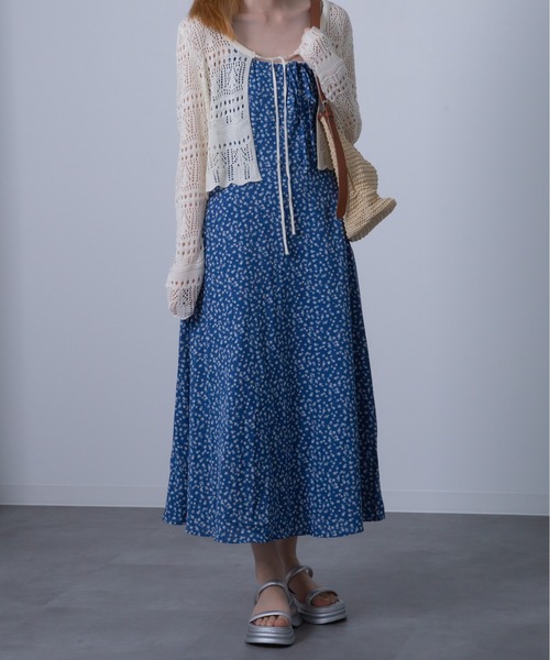 Chiina（チーナ）の「Chiina / クロップド クロシェ編みカーディガン（カーディガン/ボレロ・レディース・ホワイト/ライトグリーン/レッド/アイボリー/ブラック・FREE）」の19枚目の写真