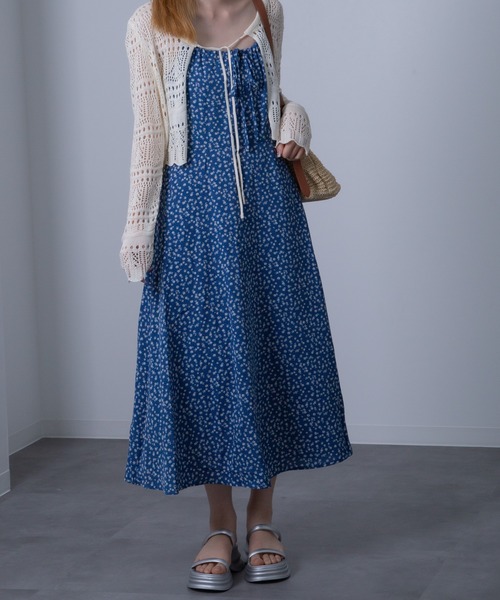 Chiina（チーナ）の「Chiina / クロップド クロシェ編みカーディガン（カーディガン/ボレロ・レディース・ホワイト/ライトグリーン/レッド/アイボリー/ブラック・FREE）」の20枚目の写真