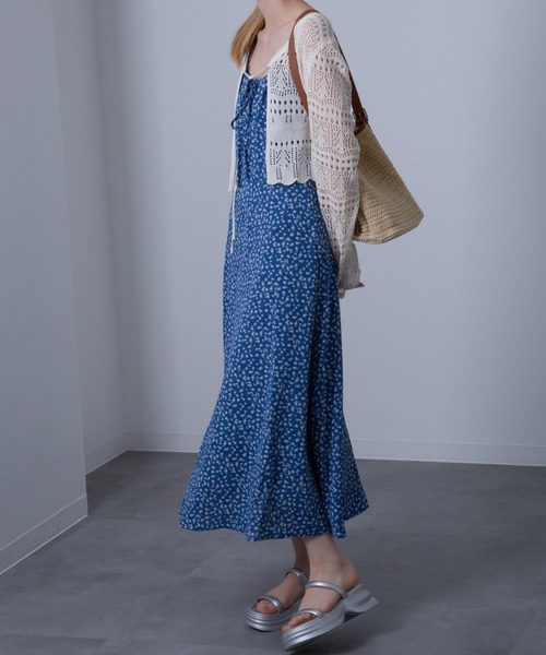 Chiina（チーナ）の「Chiina / クロップド クロシェ編みカーディガン（カーディガン/ボレロ・レディース・ホワイト/ライトグリーン/レッド/アイボリー/ブラック・FREE）」の21枚目の写真