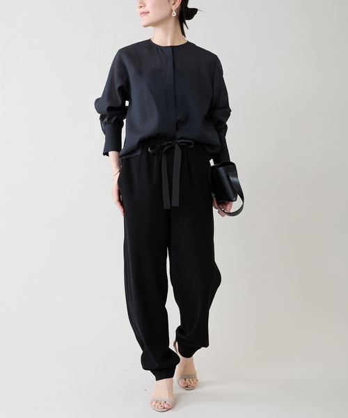 VERMEIL par iena（ヴェルメイユパーイエナ）の「《WEB限定/追加3》シアーブラウス（シャツ/ブラウス・レディース・ホワイト/ネイビー・FREE）」の13枚目の写真