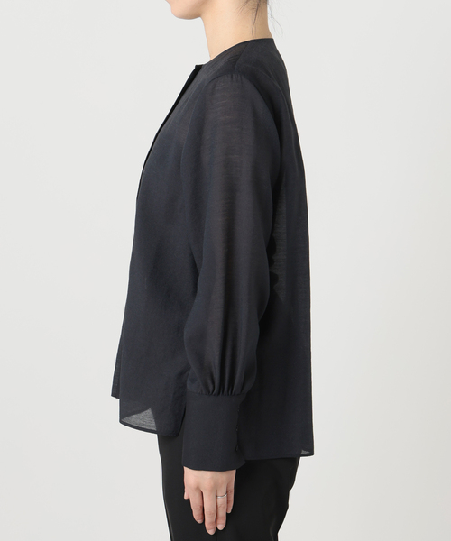 VERMEIL par iena（ヴェルメイユパーイエナ）の「《WEB限定/追加3》シアーブラウス（シャツ/ブラウス・レディース・ホワイト/ネイビー・FREE）」の17枚目の写真
