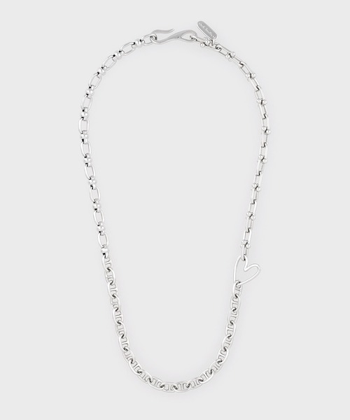 Paul Smith(ポールスミス)の「ハートミックスチェーン ネックレス / 255647 210(ネックレス・レディース・シルバー・FREE)」の2枚目の写真