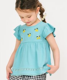 apres les cours | 【ジュニア対応】3柄フルーツモチーフ刺繍Tシャツ(Tシャツ/カットソー)