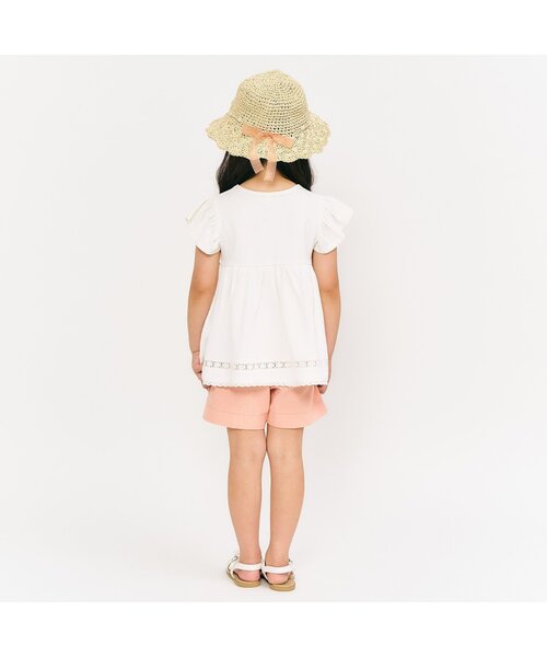 apres les cours（アプレレクール）の「【ジュニア対応】3柄フルーツモチーフ刺繍Tシャツ（Tシャツ/カットソー・キッズ・アイボリー/ミント/ラベンダー・90/100/110/120/80/130/140）」の14枚目の写真