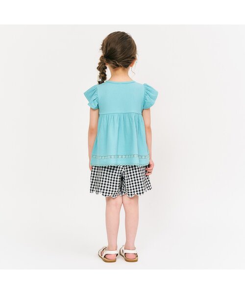 apres les cours（アプレレクール）の「【ジュニア対応】3柄フルーツモチーフ刺繍Tシャツ（Tシャツ/カットソー・キッズ・アイボリー/ミント/ラベンダー・90/100/110/120/80/130/140）」の16枚目の写真