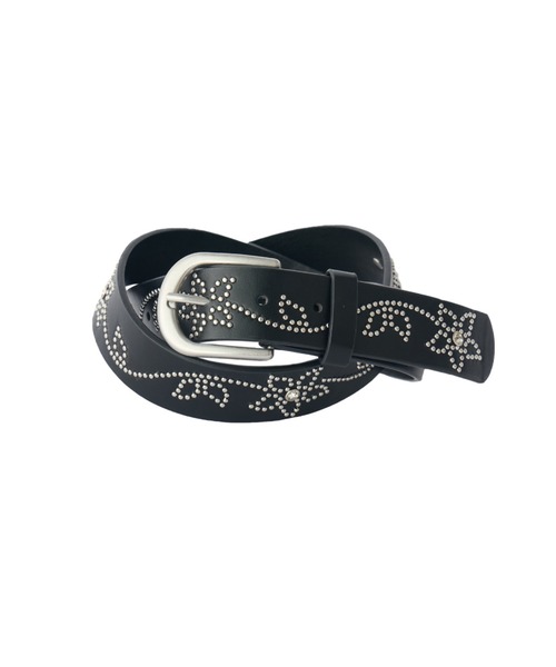 idem（イデム）の「flower studs belt / フラワースタッズベルト（ベルト・レディース・ホワイト/ブラック・FREE）」の2枚目の写真