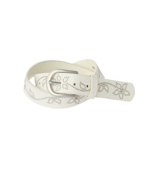 idem（イデム）の「flower studs belt / フラワースタッズベルト（ベルト・レディース・ホワイト/ブラック・FREE）」の9枚目の写真