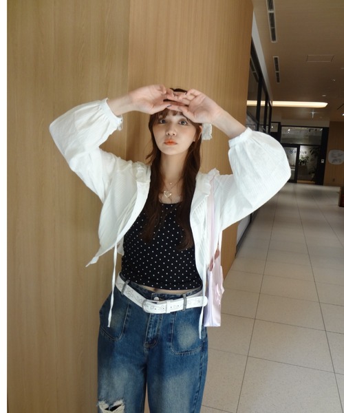 idem（イデム）の「flower studs belt / フラワースタッズベルト（ベルト・レディース・ホワイト/ブラック・FREE）」の14枚目の写真