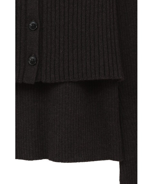 MANOF(マノフ)の「BUSTIER SET RIB KNIT(ニット/セーター・レディース・ブラウン/ベージュ/グレー・FREE)」の8枚目の写真
