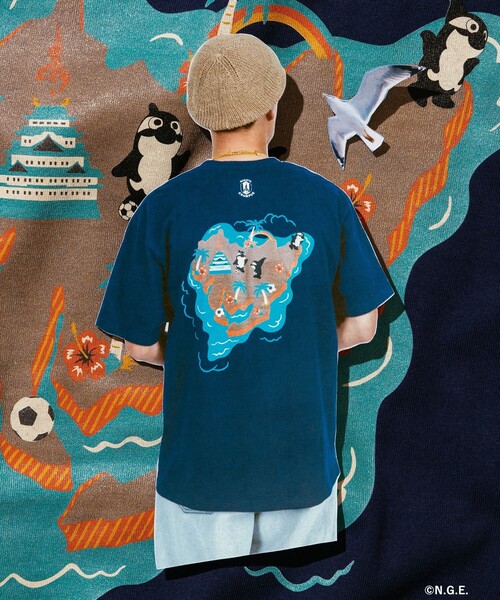 BEAMS JAPAN(ビームス ジャパン)の「【大名古屋展2025】【別注】名古屋グランパス / グランパス Tシャツ(Tシャツ/カットソー・レディース・ホワイト/ネイビー・M/S/L/XL)」の2枚目の写真