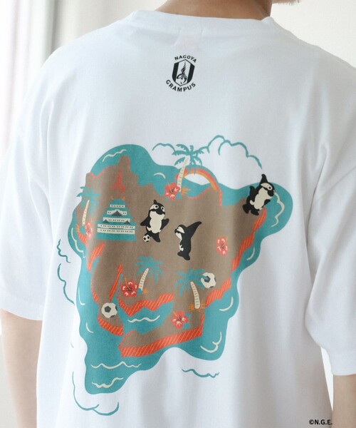 BEAMS JAPAN(ビームス ジャパン)の「【大名古屋展2025】【別注】名古屋グランパス / グランパス Tシャツ(Tシャツ/カットソー・レディース・ホワイト/ネイビー・M/S/L/XL)」の19枚目の写真