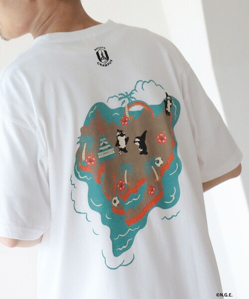 BEAMS JAPAN(ビームス ジャパン)の「【大名古屋展2025】【別注】名古屋グランパス / グランパス Tシャツ(Tシャツ/カットソー・レディース・ホワイト/ネイビー・M/S/L/XL)」の20枚目の写真