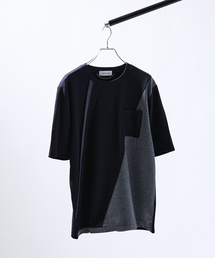 コンビネーション ライン ポンチ 半袖Tシャツ