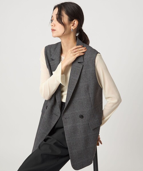 green label relaxing ツイードベスト新品、未使用 green label relaxing（グリーンレーベルリラクシング）の