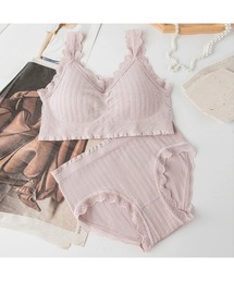 Beststore（ベストストア）の「ノンワイヤー ブラジャーショーツ セット（ブラ&ショーツ）」