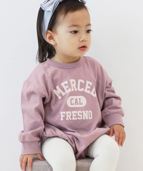 devirock(デビロック)の「綿100% デビラボ プリント ゆったり 長袖 ロンパース(ロンパース・キッズ・ブラック系その他/グレー系その他/ピンク系その他/イエロー系その他/ベージュ系その他/パープル系その他/ベージュ系その他2/グリーン系その他/ピンク系その他2/グリーン系その他2・70cm/80cm)」の9枚目の写真