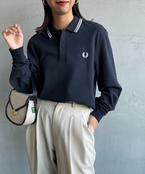 FRED PERRY/フレッドペリー] ツインティップライン ロングスリーブ