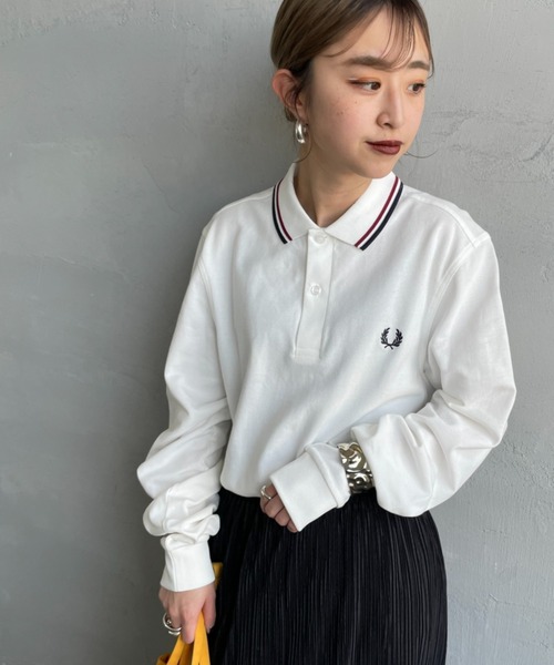 11月4日まで！FRED PERRY  ロングスリーブポロシャツ WEB限定】[FRED PERRY/フレッドペリー] ツインティップライン ロング