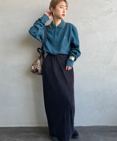 FRED PERRYツインティップライン ロングスリーブポロシャツ FRED