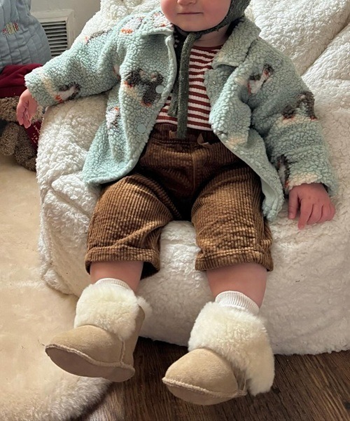 EMU Australia(エミューオーストラリア)の「Baby Bootie Deluxe(ブーツ・キッズ・サンドベージュ・6-12MONTH)」の1枚目の写真