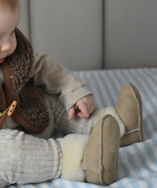 EMU Australia(エミューオーストラリア)の「Baby Bootie Deluxe(ブーツ・キッズ・サンドベージュ・6-12MONTH)」の4枚目の写真