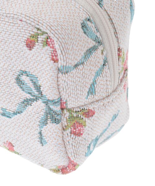 Maison de FLEUR(メゾンドフルール)の「ローズリボン柄ゴブランポーチ(ポーチ・レディース・オフホワイト・FREE)」の2枚目の写真