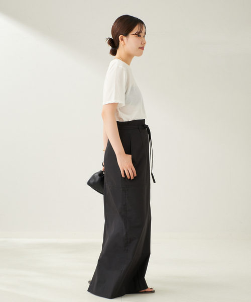 plage（プラージュ）の「T/C light スカート（スカート・レディース・ブラック・38/36）」の4枚目の写真