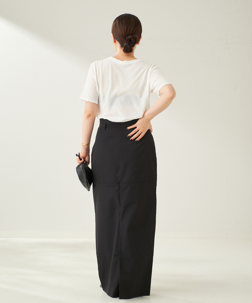 plage（プラージュ）の「T/C light スカート（スカート・レディース・ブラック・38/36）」の5枚目の写真