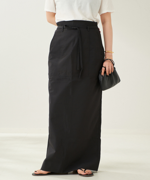 plage（プラージュ）の「T/C light スカート（スカート・レディース・ブラック・38/36）」の6枚目の写真