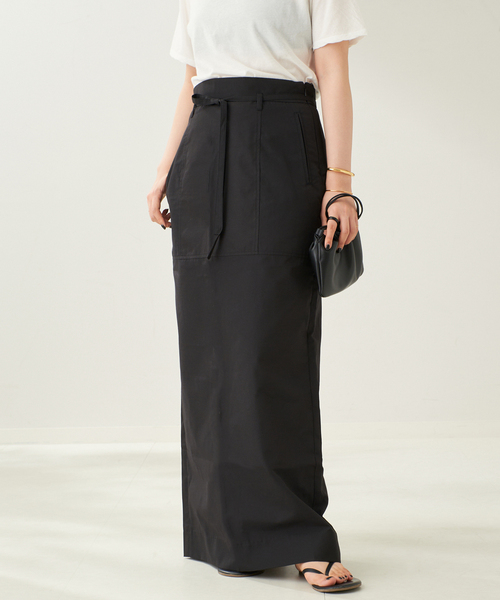 plage（プラージュ）の「T/C light スカート（スカート・レディース・ブラック・38/36）」の7枚目の写真