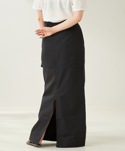 plage（プラージュ）の「T/C light スカート（スカート・レディース・ブラック・38/36）」の10枚目の写真