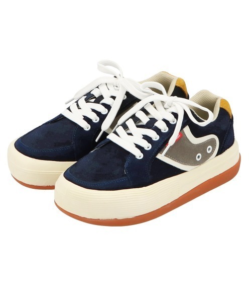 BACKYARD FAMILY（バックヤードファミリー）の「GODDESS Boarder Sneakers 厚底スニーカー（スニーカー・レディース・マルチ/ネイビー・XL/L/M）」の2枚目の写真