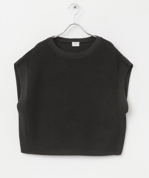 URBAN RESEARCH DOORS（アーバンリサーチドアーズ）の「リネンライクニットプルオーバー（ニット/セーター・レディース・チャコールグレー/ベージュ・MEDIUM）」の18枚目の写真