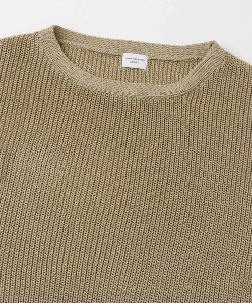 URBAN RESEARCH DOORS（アーバンリサーチドアーズ）の「リネンライクニットプルオーバー（ニット/セーター・レディース・チャコールグレー/ベージュ・MEDIUM）」の21枚目の写真