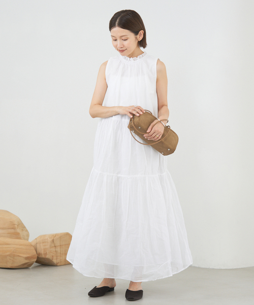 IENA（イエナ）の「MARILYN MOON/マリリンムーン Sheer gather OP ワンピース（ワンピース・レディース・ブラック・FREE）」の13枚目の写真