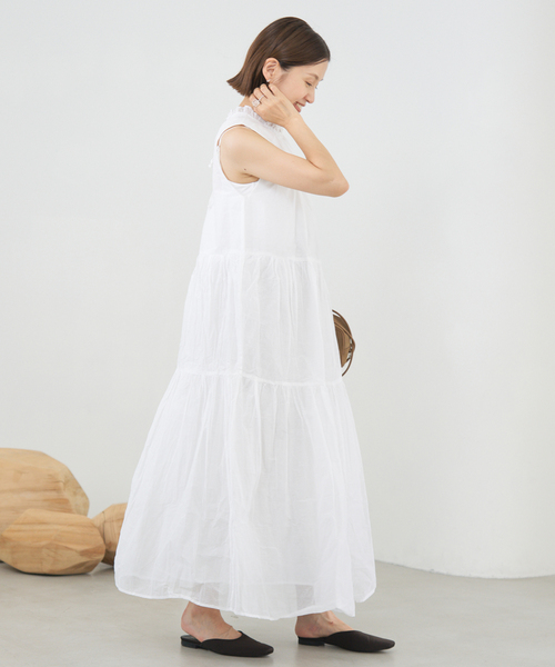 IENA（イエナ）の「MARILYN MOON/マリリンムーン Sheer gather OP ワンピース（ワンピース・レディース・ブラック・FREE）」の17枚目の写真