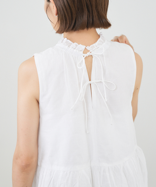 IENA（イエナ）の「MARILYN MOON/マリリンムーン Sheer gather OP ワンピース（ワンピース・レディース・ブラック・FREE）」の18枚目の写真