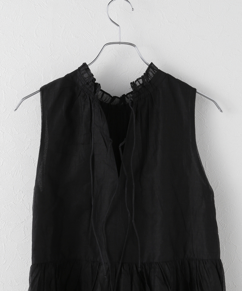 IENA（イエナ）の「MARILYN MOON/マリリンムーン Sheer gather OP ワンピース（ワンピース・レディース・ブラック・FREE）」の21枚目の写真
