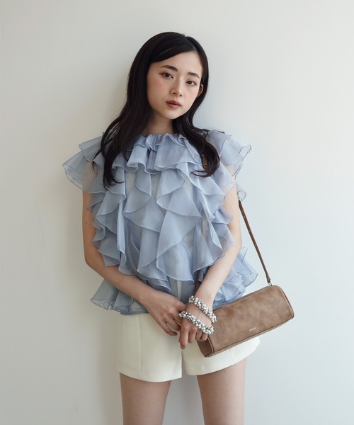 EIMY ISTOIRE(エイミーイストワール)の「ボンディングマイクロミニボトム ショートパンツ レディース 夏 秋 きれいめ(その他パンツ・レディース・アイボリー/グレー/ブラック・M/S)」の9枚目の写真