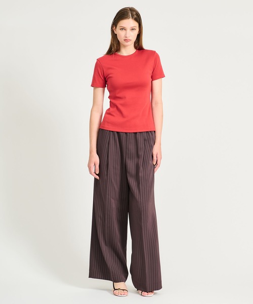 ESTNATION(エストネーション)の「GOOD PEOPLE GOOD STITCHING GOOD PRODUCT for ESTNATION / オーガニックコットン Tシャツ(Tシャツ/カットソー・レディース・ブラウン/レッド/ネイビー/オフホワイト・FREE)」の9枚目の写真