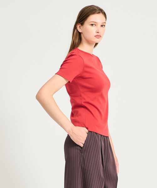 ESTNATION(エストネーション)の「GOOD PEOPLE GOOD STITCHING GOOD PRODUCT for ESTNATION / オーガニックコットン Tシャツ(Tシャツ/カットソー・レディース・ブラウン/レッド/ネイビー/オフホワイト・FREE)」の7枚目の写真