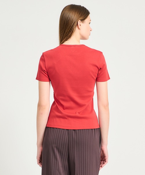 ESTNATION(エストネーション)の「GOOD PEOPLE GOOD STITCHING GOOD PRODUCT for ESTNATION / オーガニックコットン Tシャツ(Tシャツ/カットソー・レディース・ブラウン/レッド/ネイビー/オフホワイト・FREE)」の8枚目の写真