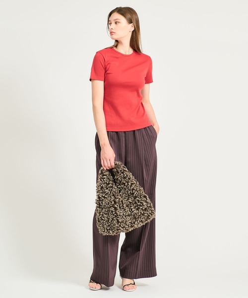 ESTNATION(エストネーション)の「GOOD PEOPLE GOOD STITCHING GOOD PRODUCT for ESTNATION / オーガニックコットン Tシャツ(Tシャツ/カットソー・レディース・ブラウン/レッド/ネイビー/オフホワイト・FREE)」の10枚目の写真